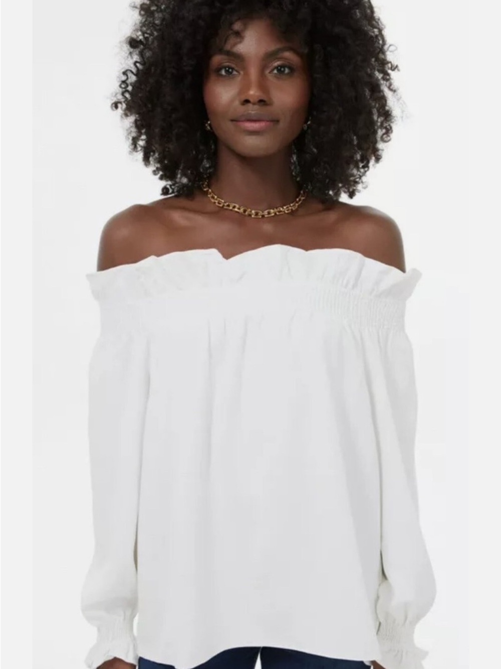 TUCKERNUCK Off-WhiteMarguerite Blouse, S